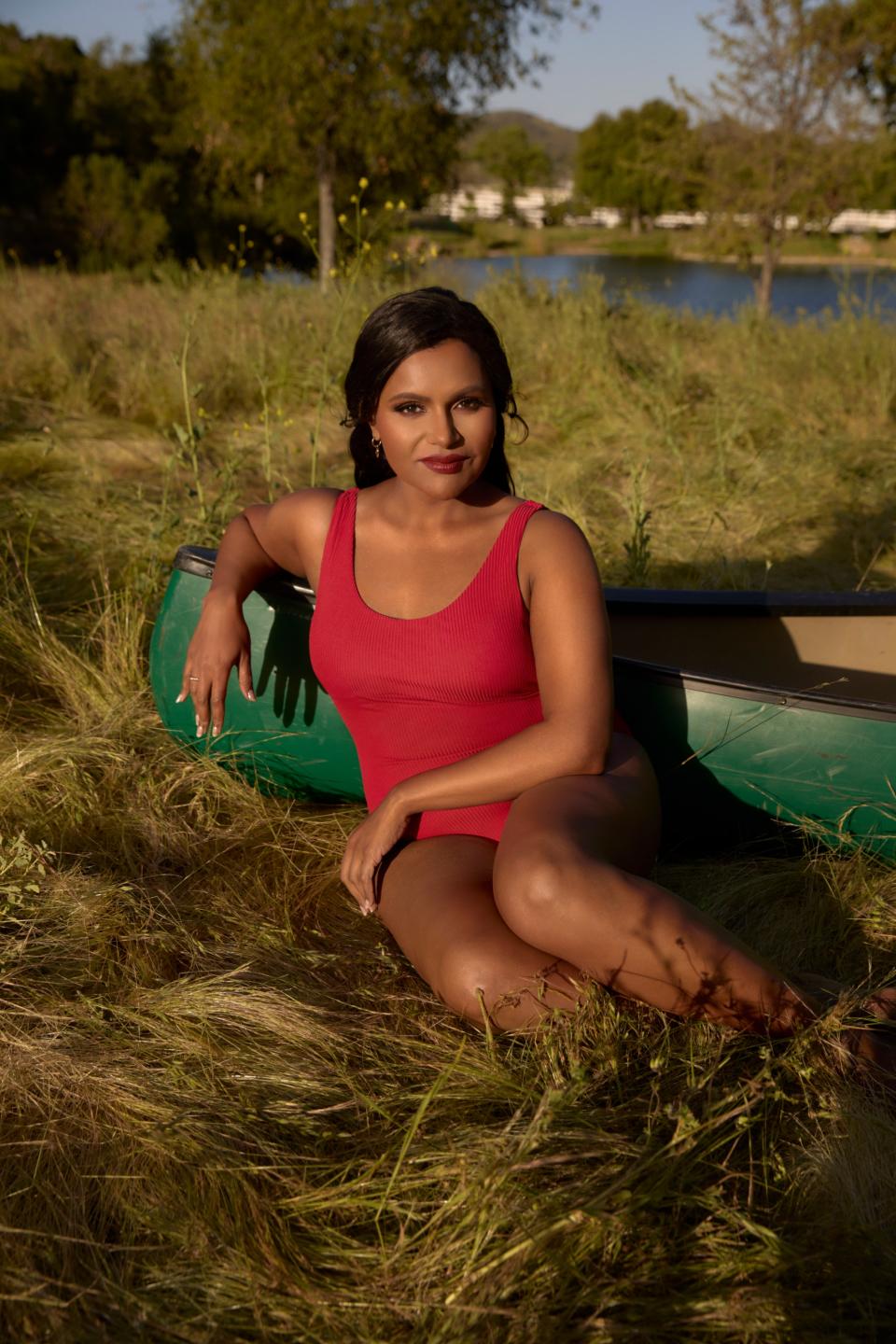 mindy kaling, andie swim, swimsuits, swimwear, bikinis, bathingsuit