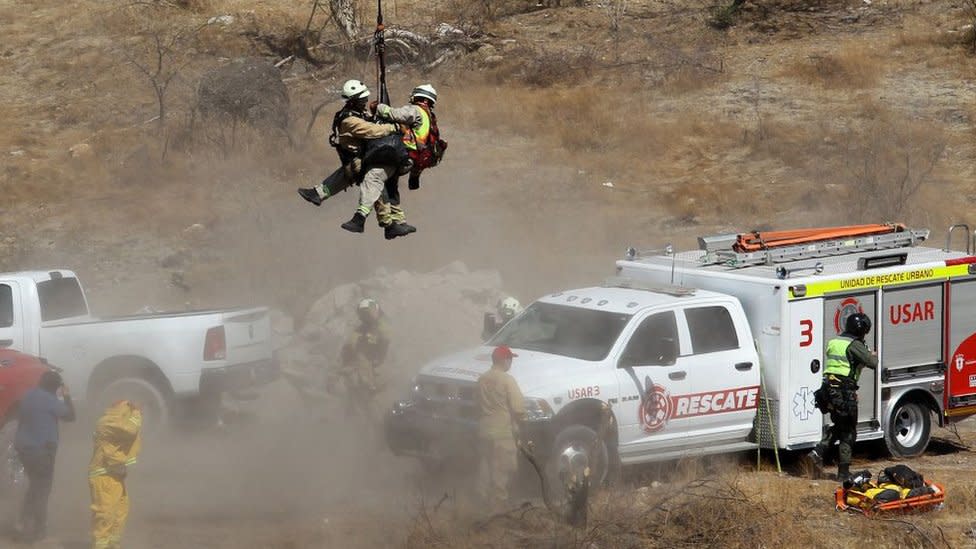 Las bolsas fueron encontradas en un barranco en el estado de Jalisco