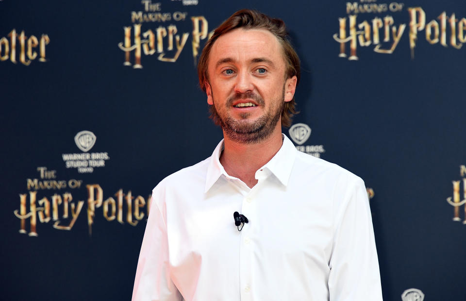 TOKYO, JAPAN - JUNE 16: Actor Tom Felton attends the opening ceremony for the Warner Bros. Studio Tour Tokyo - The Making of Harry Potter on June 16, 2023 in Tokyo, Japan.  (Photo by Jun Sato/WireImage)