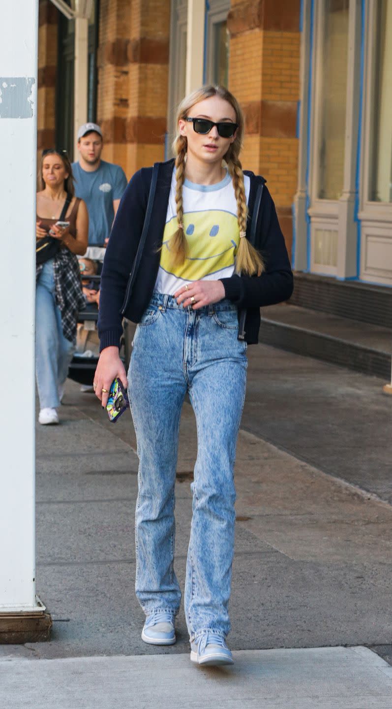 sophie turner walking in new york in october 2023