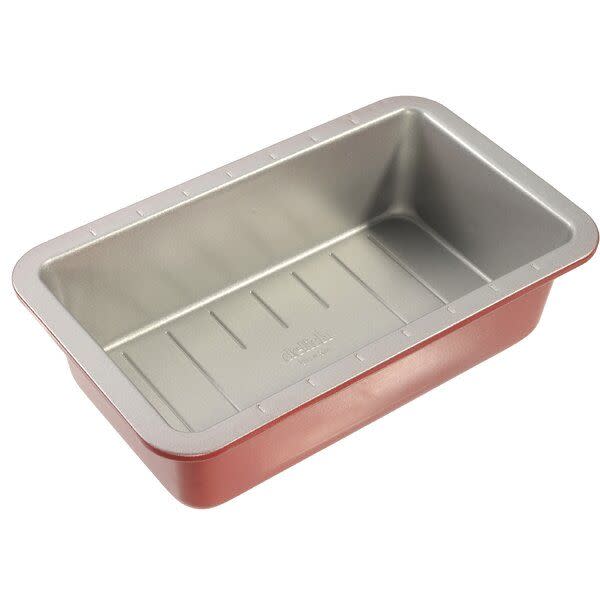 4) Delish 9'' W x 5'' L Non-Stick Steel Loaf Pan