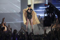 Madonna aparece en los Premios MTV a los Videos Musicales, el domingo 12 de septiembre de 2021 en el Barclays Center en Nueva York. (Foto por Charles Sykes/Invision/AP)