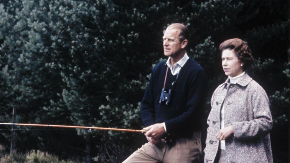 The Queen and Prince Philip in their natural element