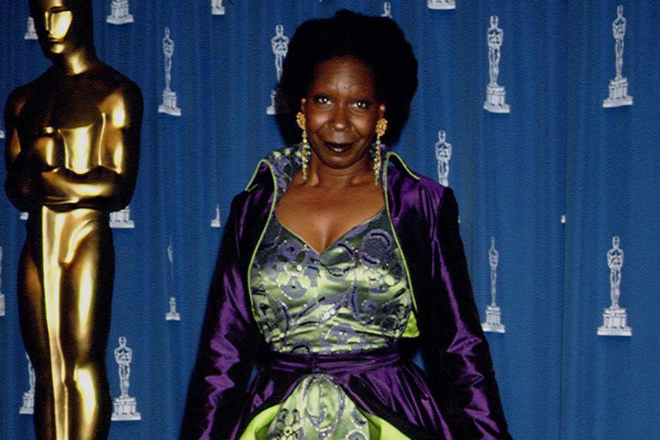 <p>Frank Trapper/Corbis via Getty</p> Whoopi Goldberg at the 65th Academy Awards in 1993