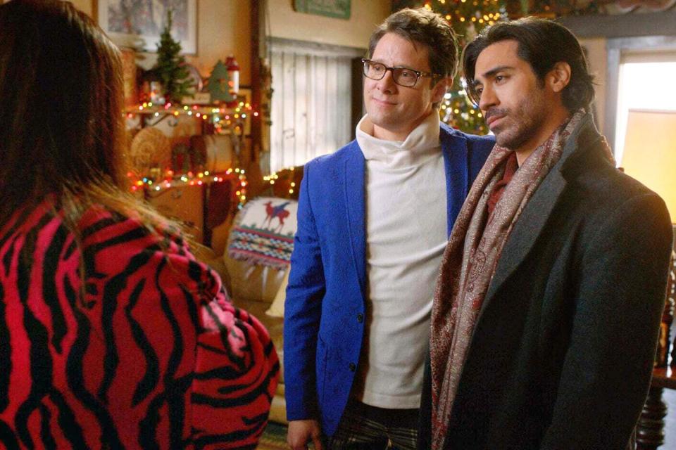 (L to R) Danny Pintauro and Giancarlo Sabogal star in A Country Christmas Harmony