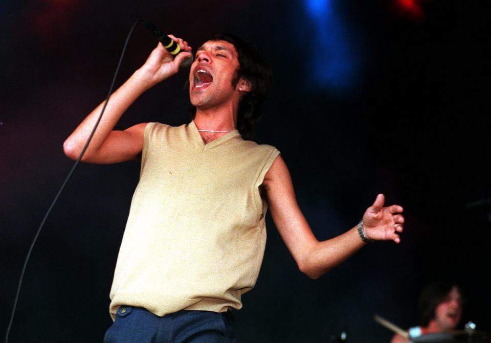 Shed Seven performing at a festival in 1999 (PA)