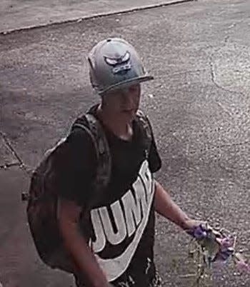 Detectives used surveillance footage to identify a vandalism suspect.