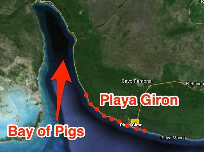 bay of pigs map