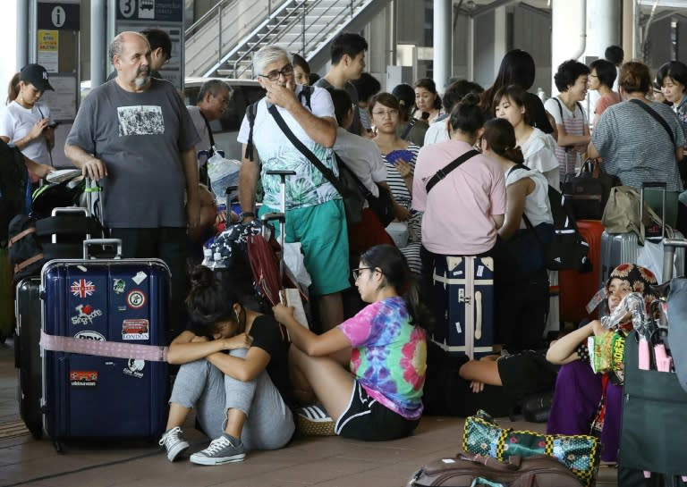 Thousands were left stranded at the airport