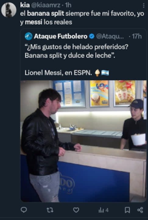 Las reacciones de los usuarios de X tras la respuesta de Messi