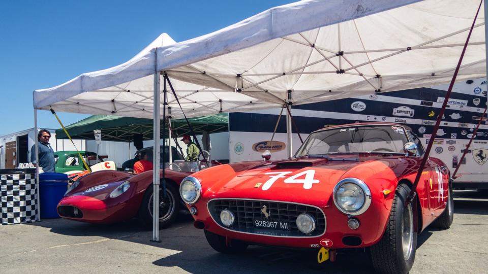 pebble beach cars at laguna seca