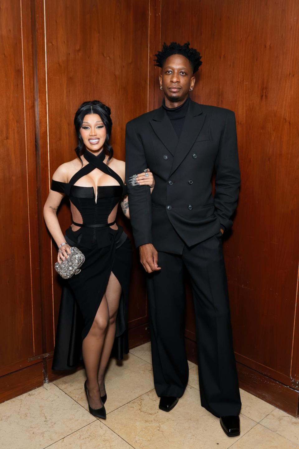 Cardi B, Kollin Carter attend THR Power Stylists presented by Instagram at Sunset Tower Hotel on March 27, 2024 in Los Angeles, California.