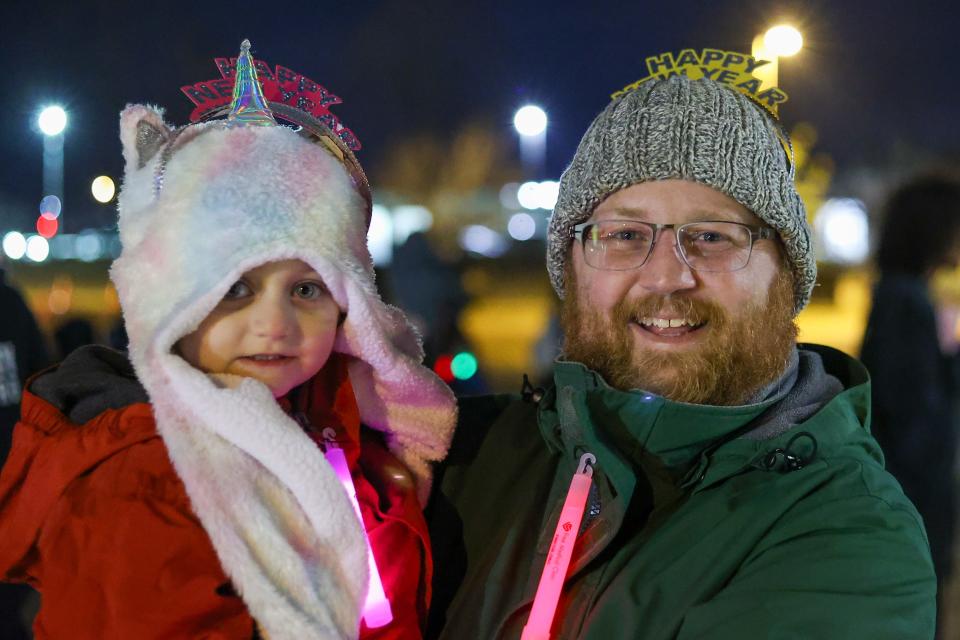 General scenes from Oak Ridge’s first New Year's Eve event sponsored by Free Medical Clinic featured a ball shaped liked an atom at A.K. Bissell Park in Oak Ridge, TN on Sunday, December 31, 2023.