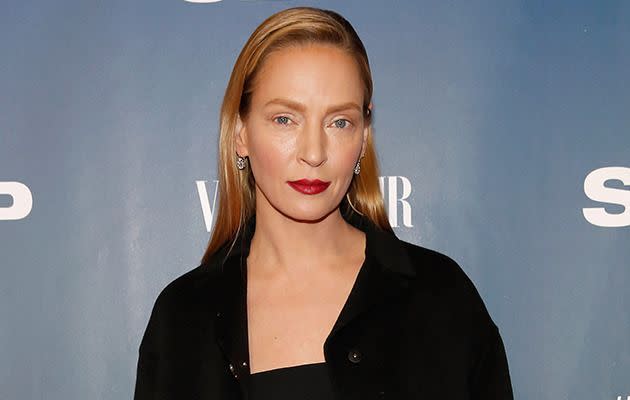 Uma Thurman steps out in New York on Feb 9. Image: Getty Images
