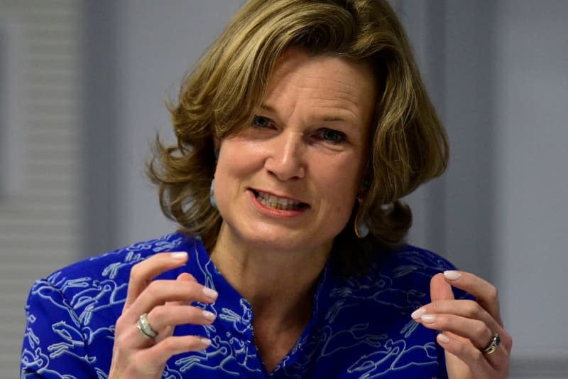 European Commission Coordinator for Combating Anti-Semitism and Promoting Jewish Life Katharina von Schnurbein takes part in a press conference during a meeting of Special Representatives and Coordinators for Combating Anti-Semitism. John Macdougall/AFP/POOL/dpa