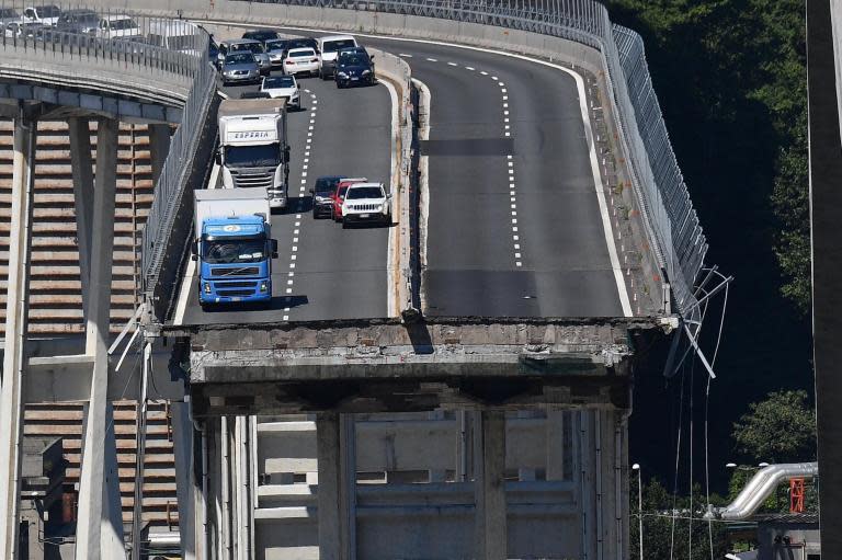 EU hits back at Italy populists over Genoa bridge collapse as investigation launched into motorway firm