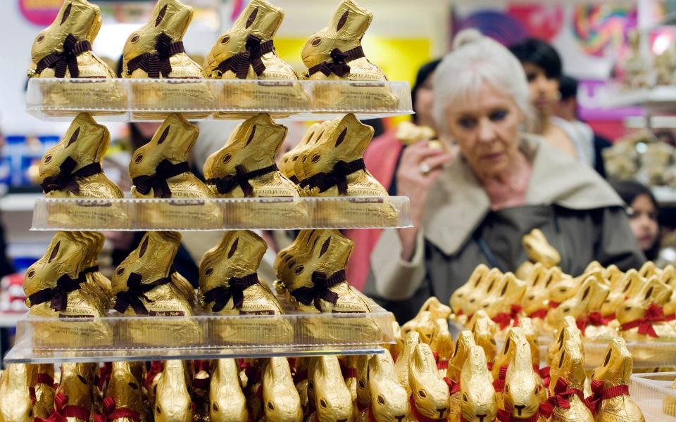 Lindt's chocolate bunnies are famous for their gold wrapper - Geoff Pugh 