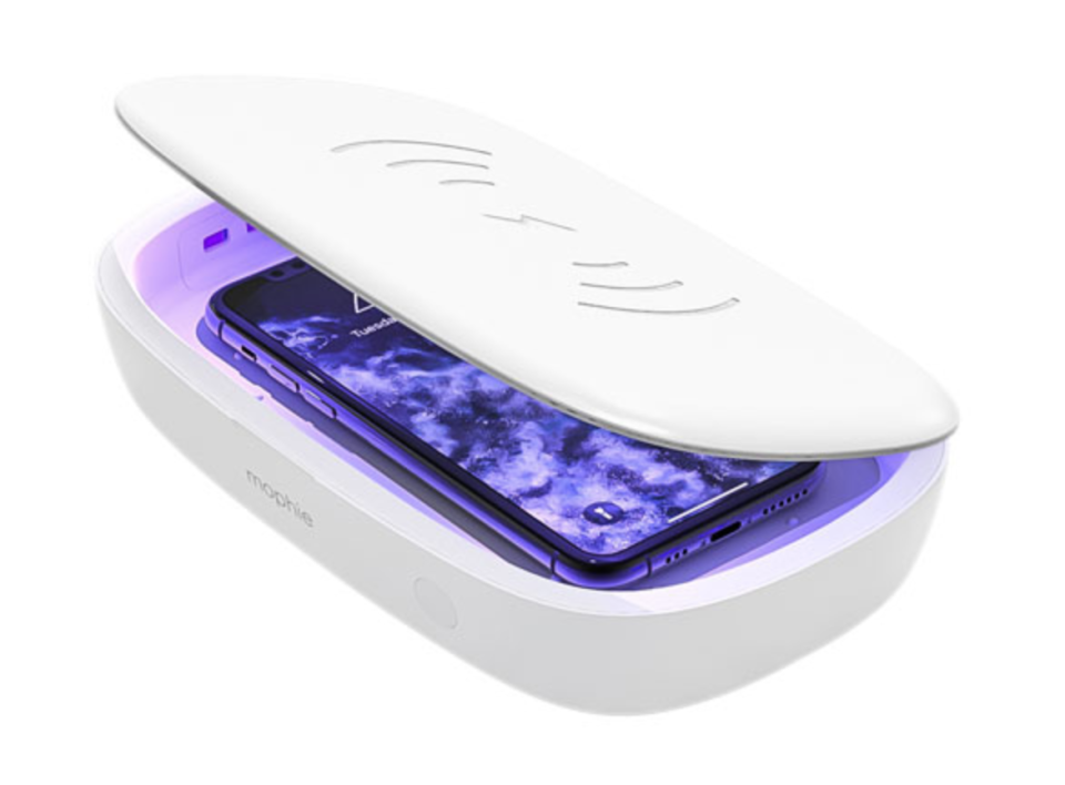 Mophie Universal Wireless Charging Pad with UV Phone Sanitizer (Photo via Best Buy)