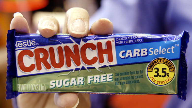Sugar free Nestle Crunch bar