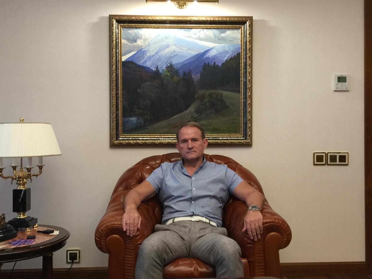 Viktor Medvedchuk at his office in Kiev: Oliver Carroll