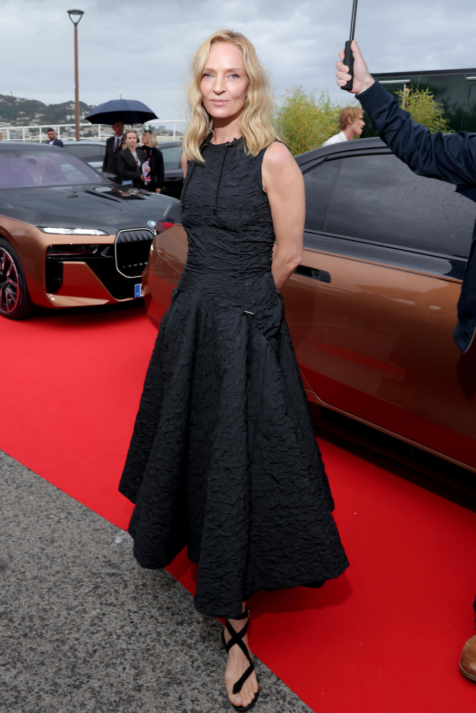 Uma Thurman attends “The Calm” World Premiere on May 17, 2023 in Cannes, France.