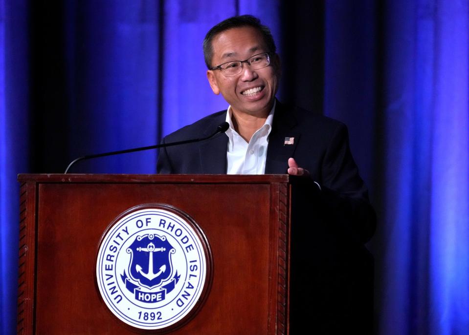 What would Republican Allan Fung do to counter energy-related inflation? "We need to tap domestic fuel sources to become energy independent again, while at the same time investing in renewables," his plan says, but it's short on specifics.