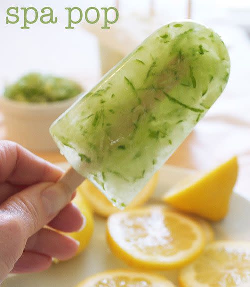 Lemonade Cucumber Popsicles