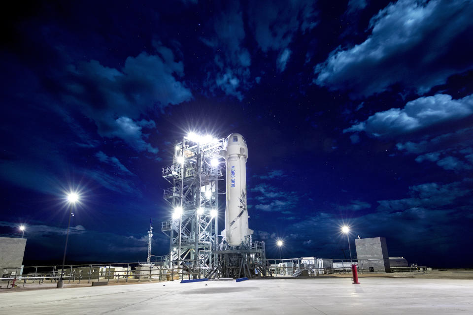 Today, Blue Origin, the space company founded by Amazon's Jeff Bezos, will