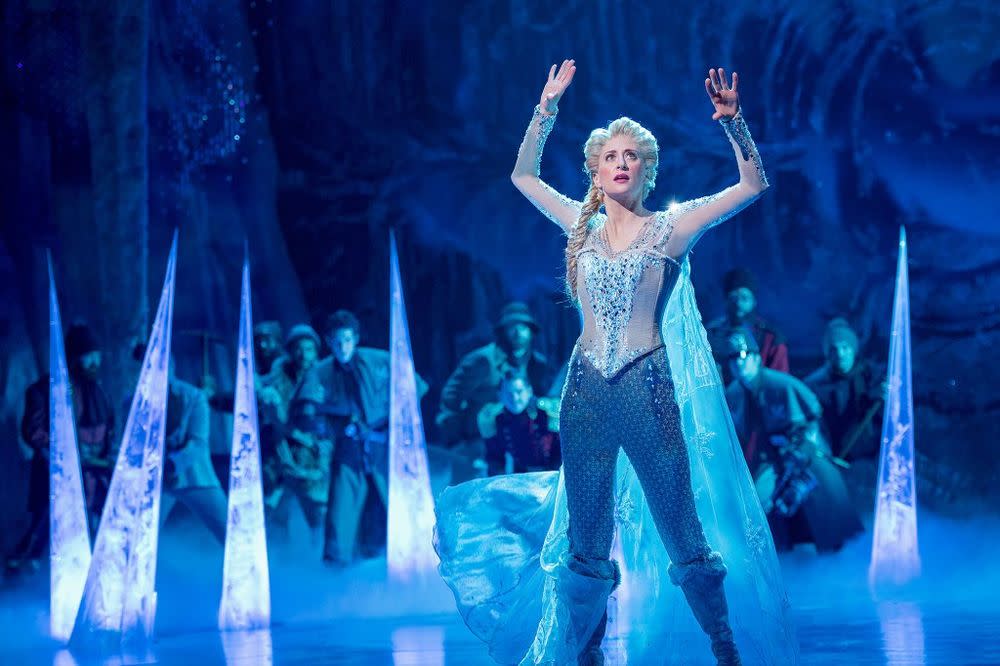 Elsa wearing pants. (Photo: Disney Theatrical Productions)