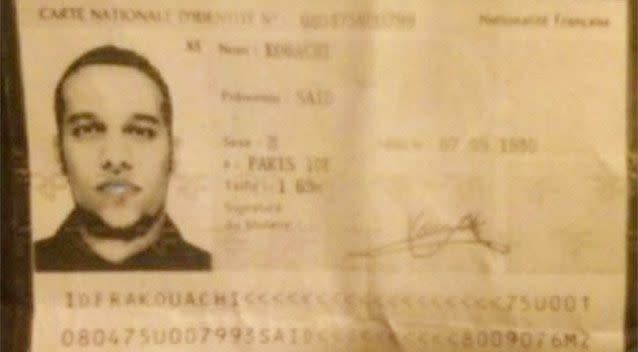 Cherif Kouachi. Photo: Police handout