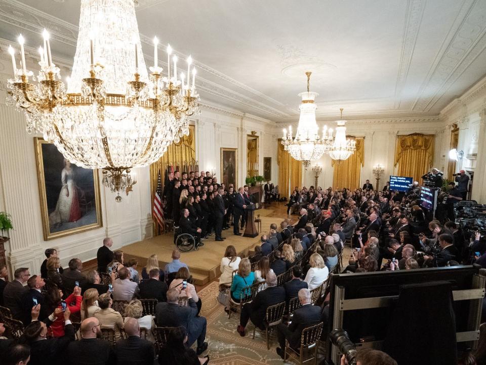 White House East Room Trump