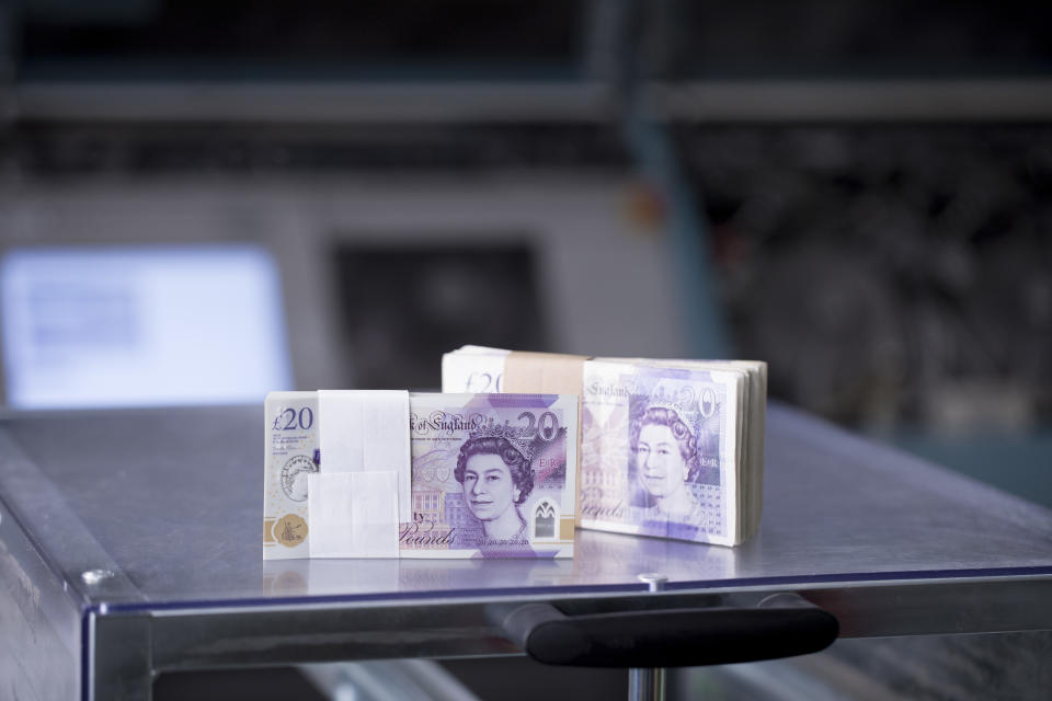 The old notes will be returned to one of the UK's Note Circulation Scheme businesses, which will destroy them. (Jason Alden/G4S)