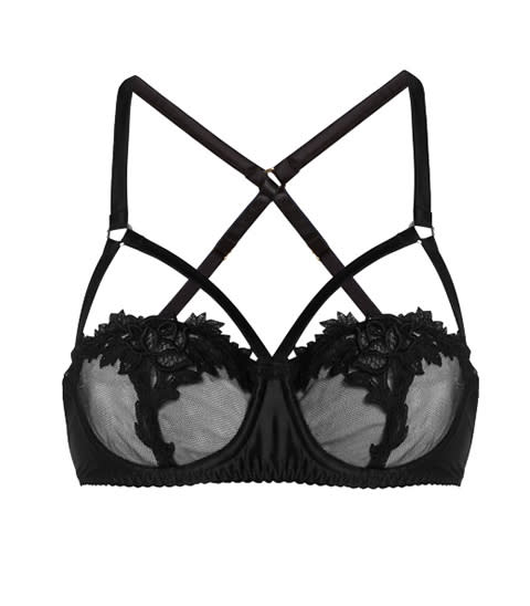 <p><strong>Fleur of England</strong> bra, $102, matchesfashion.com</p><p><a rel="nofollow noopener" href="https://www.matchesfashion.com/us/products/Fleur-of-England-Nocturnal-underwired-floral-lace-bra%09-1165097" target="_blank" data-ylk="slk:BUY NOW;elm:context_link;itc:0;sec:content-canvas" class="link ">BUY NOW</a><br></p>