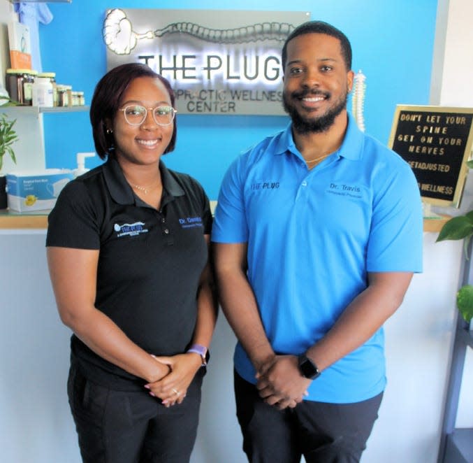 Chohnice Daniels and her fiancé, Travis Whiteside, opened The Plug Chiropractic Wellness Center in Asheville in August 2021. They're looking forward to networking and learning from other entrepreneurs at the inaugural WNC Black Business Expo April 8-10.