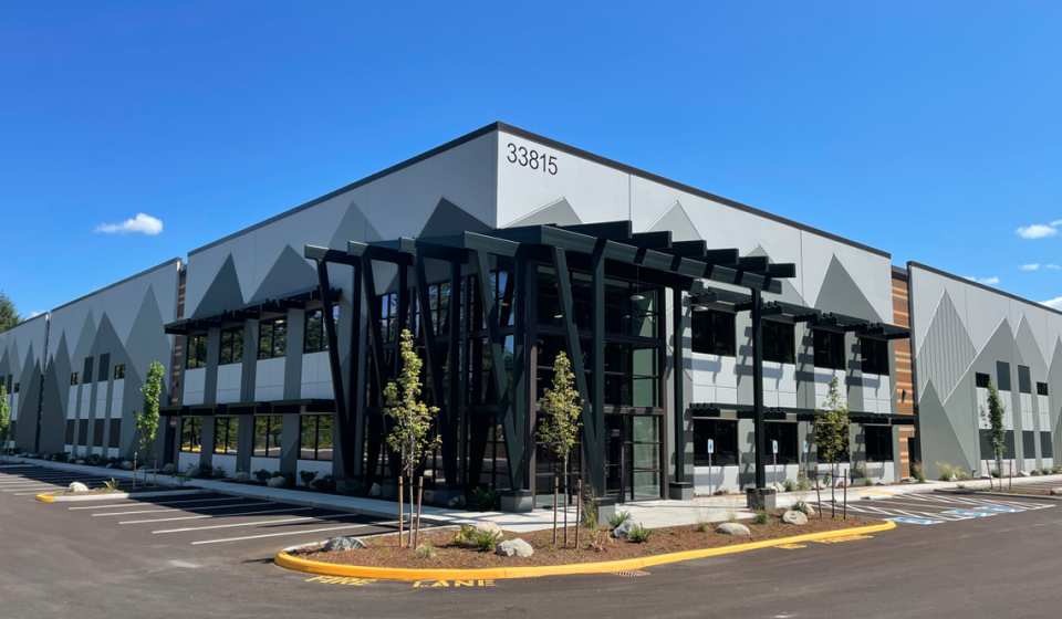 Amazon has fully leased this site, 33815 Weyerhaeuser Way S., which is one of two new industrial buildings at Woodbridge Corporate Park in Federal Way.