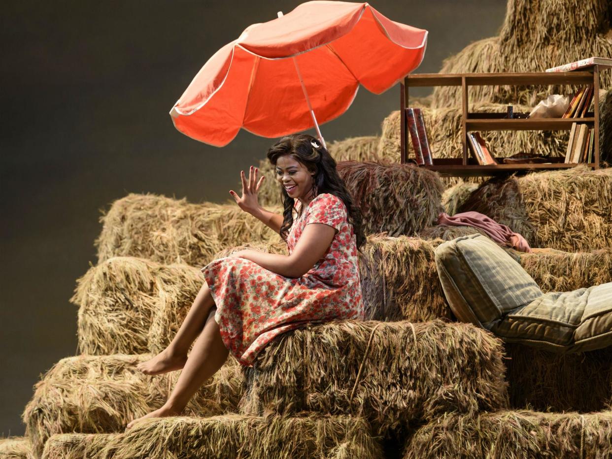 Pretty Yende as Adina in 'L'elisir d'amore' at the Royal Opera House: ROH/Bill Cooper