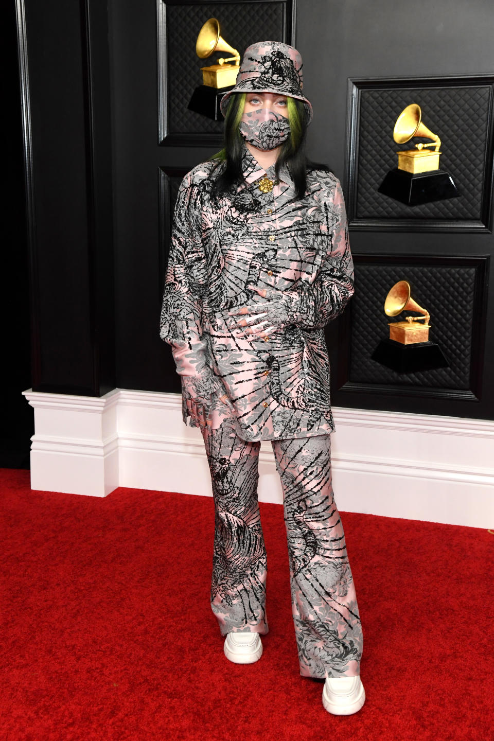 Billie Eilish divided opinion with her outfit. Photo: Getty