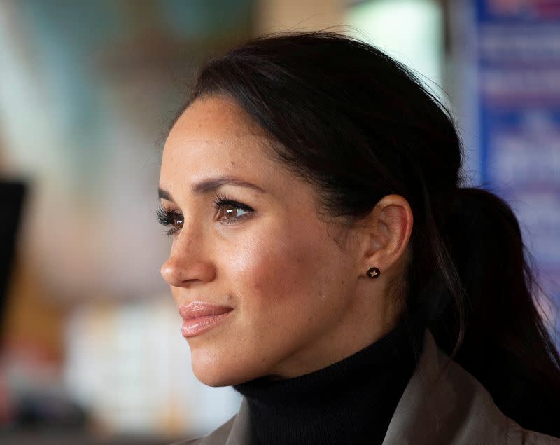 Prince Harry, The Duke of Sussex with Meghan Markle the Duchess of Sussex meet young people from a number of mental health projects operating in New Zealand, at the Maranui Cafe in Wellington