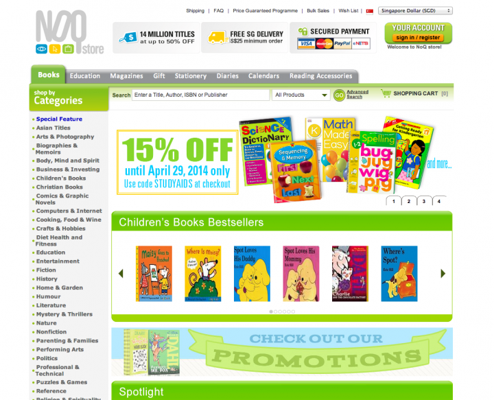 ecommerce sites singapore noq store