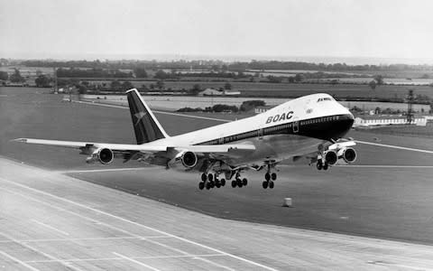 A BOAC 747 in its heyday - Credit: PA