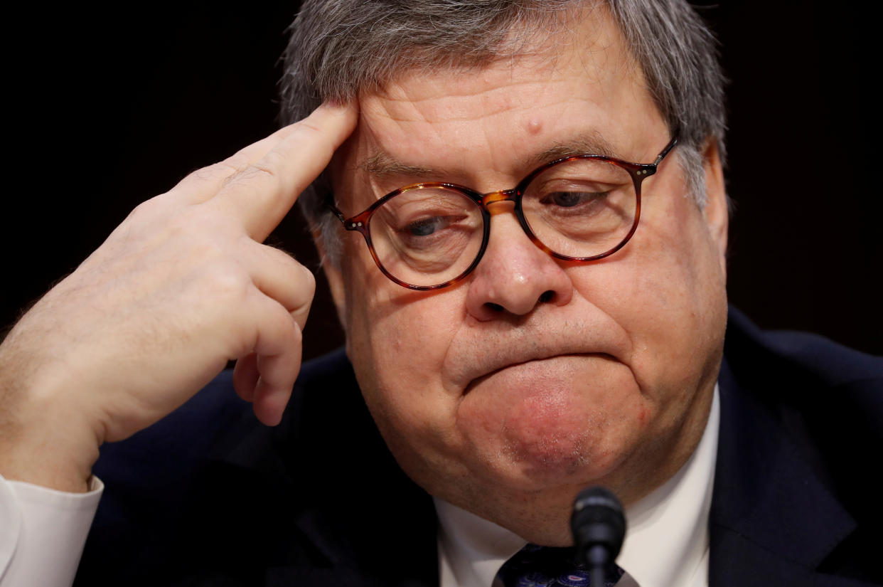 William Barr during the U.S. Senate Judiciary Committee hearing (Photo: Kevin Lamarque/Reuters)