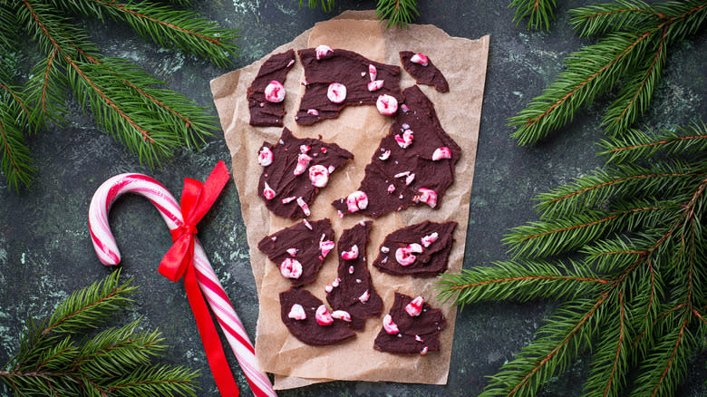 dark chocolate peppermint bark