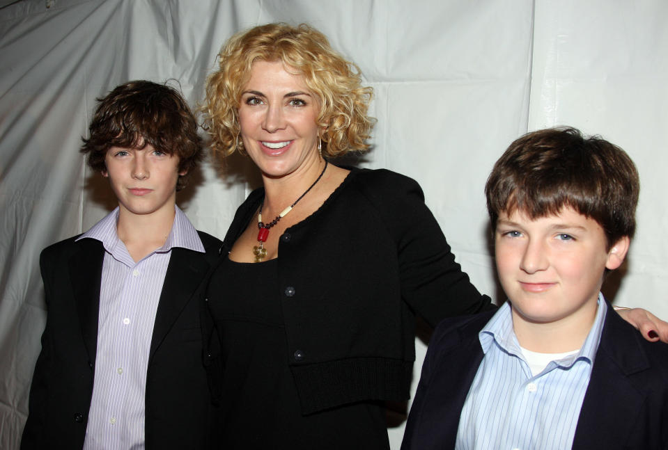 NEW YORK - NOVEMBER 13:  Actress Natasha Richardson and her sons Micheal Neeson (L) and Daniel Neeson (R) attend the "Billy Elliot The Musical" opening night on Broadway at the Imperial Theatre on November 13, 2008 in New York City.  (Photo by Bruce Glikas/FilmMagic)