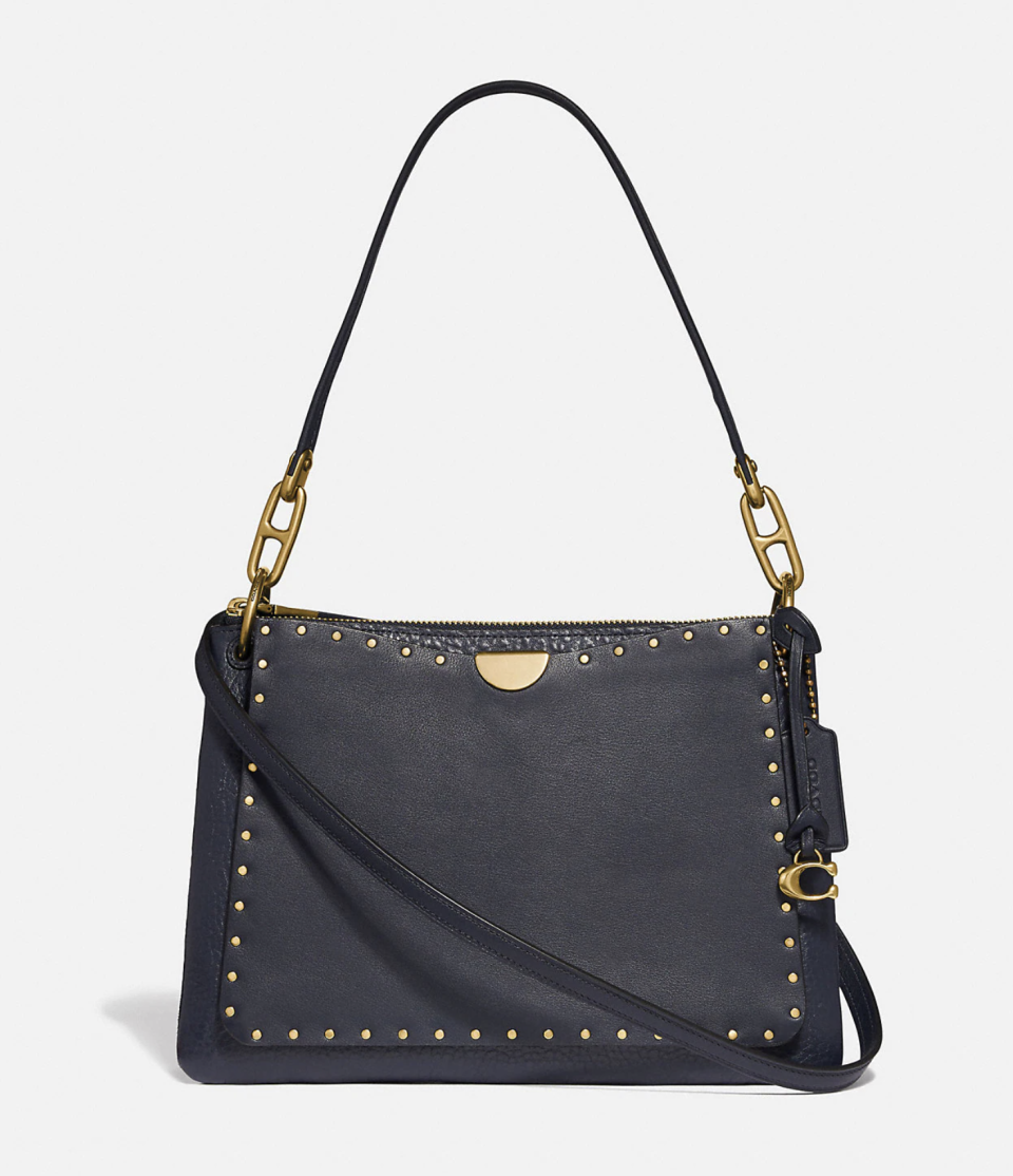 Dreamer Shoulder Bag With Rivets (photo via Coach Outlet)