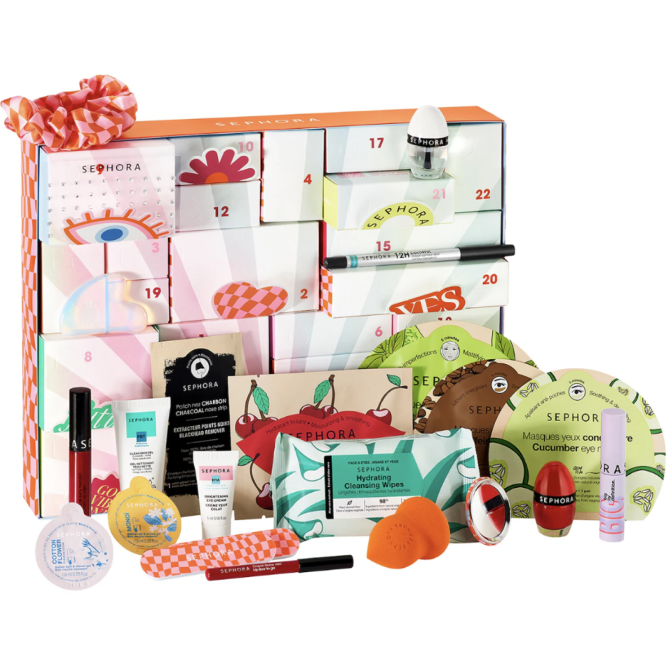 <p><a href="https://go.redirectingat.com?id=74968X1596630&url=https%3A%2F%2Fwww.sephora.com%2Fproduct%2Fadvent-calendar-P508455&sref=https%3A%2F%2Fwww.countryliving.com%2Fshopping%2Fg45587948%2Fsephora-sale-2023%2F" rel="nofollow noopener" target="_blank" data-ylk="slk:Shop Now;elm:context_link;itc:0;sec:content-canvas" class="link ">Shop Now</a></p><p>Advent Calendar</p><p>$49.00</p><span class="copyright">Sephora </span>