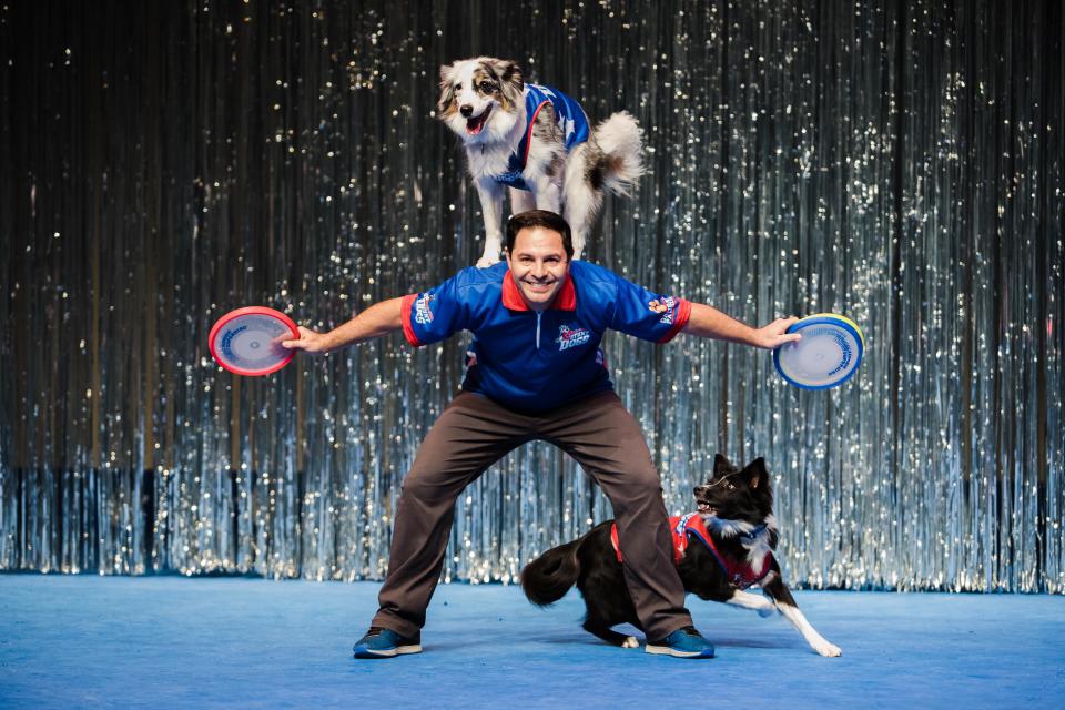 Lake Michigan College presents “The Perondi’s Stunt Dog Experience” for two shows April 22, 2023, at the Mendel Center in Benton Harbor.