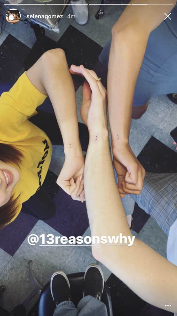 Selena Gomez’s Tiny <em>13 Reasons Why</em> Tattoo