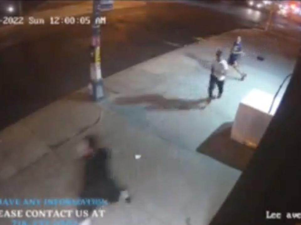 A Jewish man being pursued by two suspects on Lee Avenue, Brooklyn (NYPD)