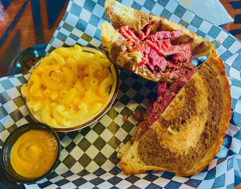 A sandwich at SNS Diner BBQ.