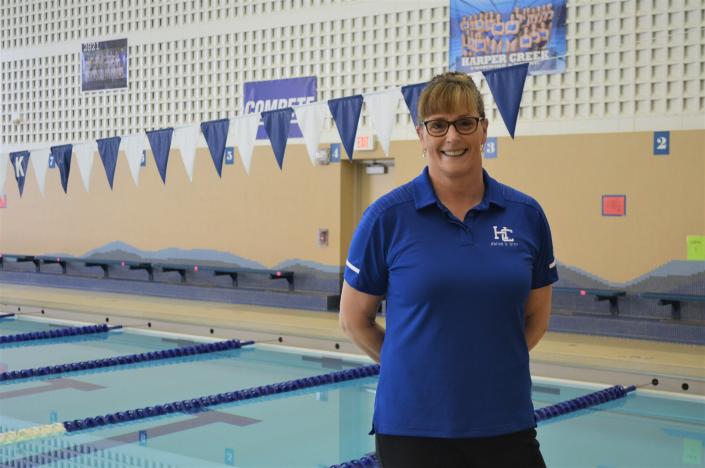 Longtime Harper Creek swimming coach Corrin Buck is being inducted into the Michigan High School coaches Association Hall of Fame.